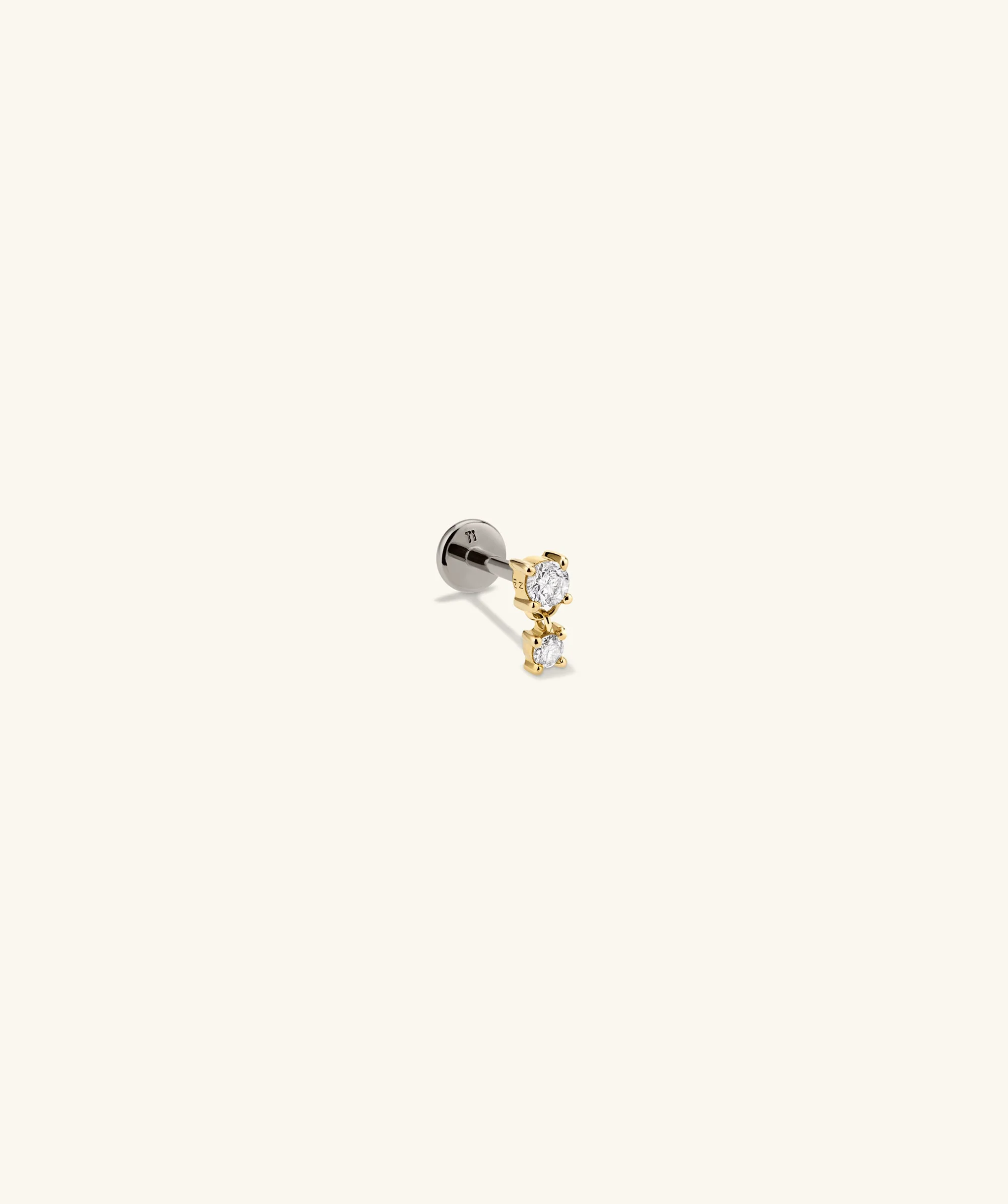 Piercing Studio - Single Diamond Droplet Stud