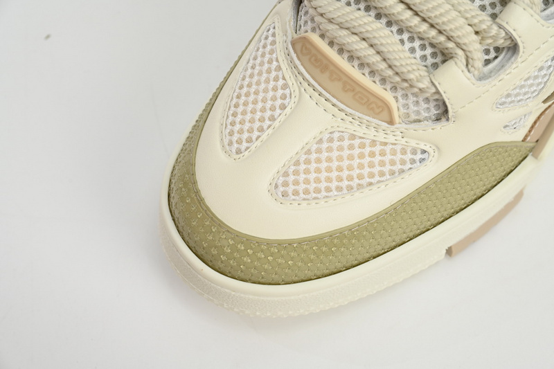 Pkkicks God Batch LOUIS VUITTON Skate Sneaker Beige White