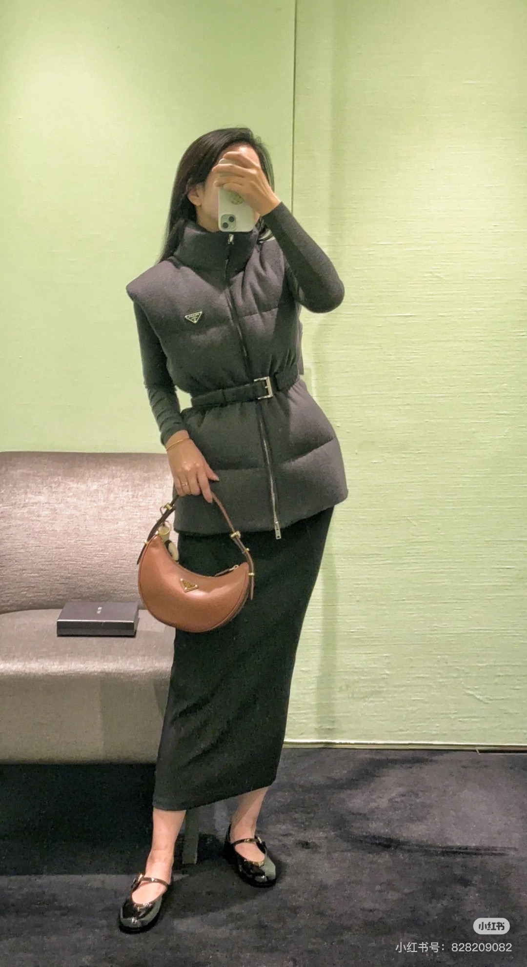Pra New Belted down jacket