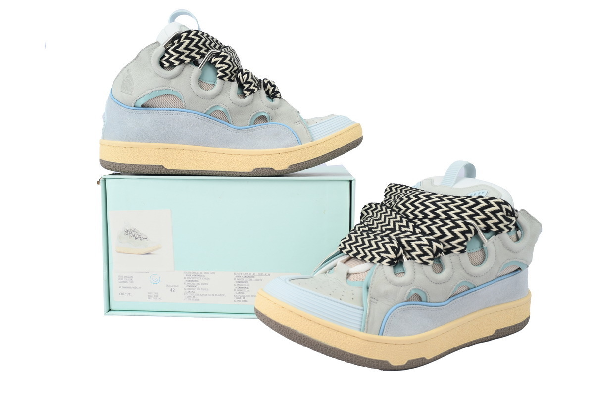 Lanvin Leather Curb Light Blue FM-SKRK11-DRAG-A2121