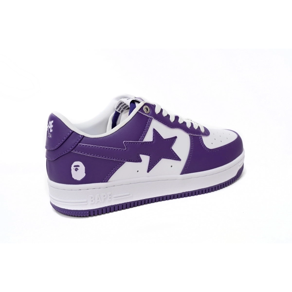 Cheap  Fake BapeSta A Bathing Ape  Low White Purple 1170 0191 007