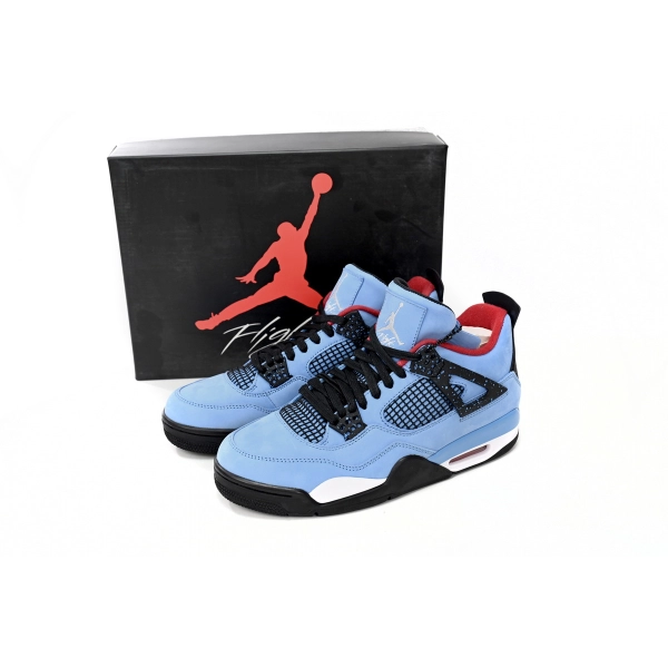 Travis Scott Cactus Jack x Air Jordan 4 Retro “Houston Oilers”  308497-406 (Top Quality)