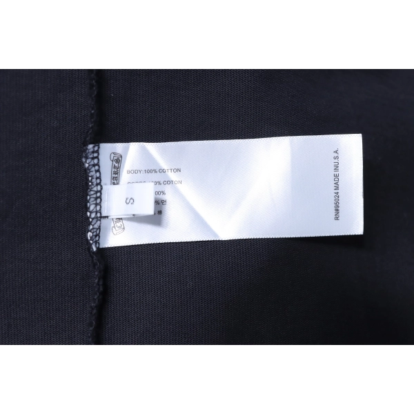 Chrome Hearts Cross Sanskrit Terry Patch Crew Neck T-Shirt black