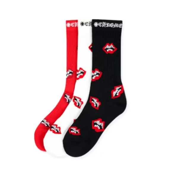 Chrome Hearts  Chomper Socks Multicolor