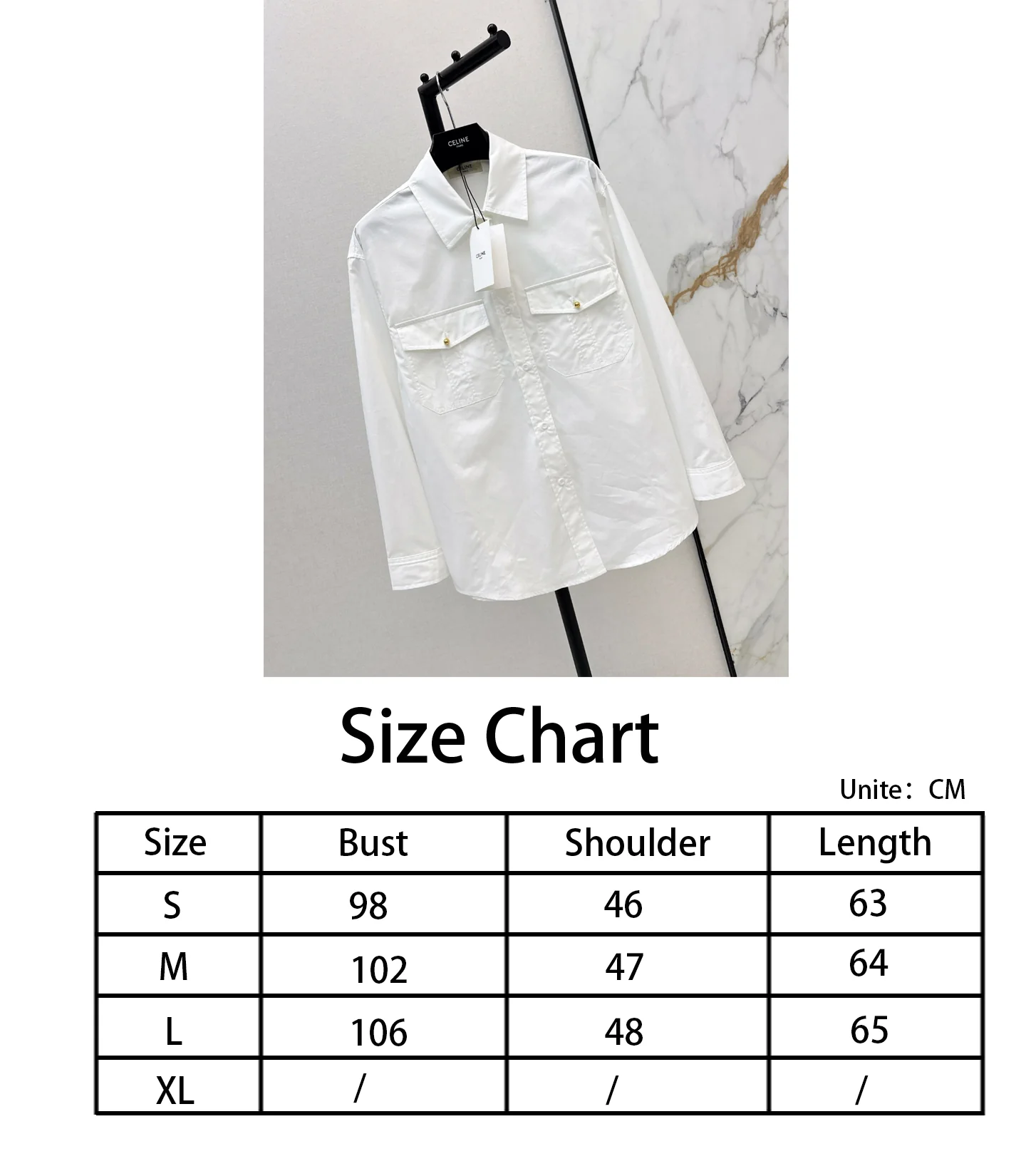 Celi NEW Double pocket decorative shirt