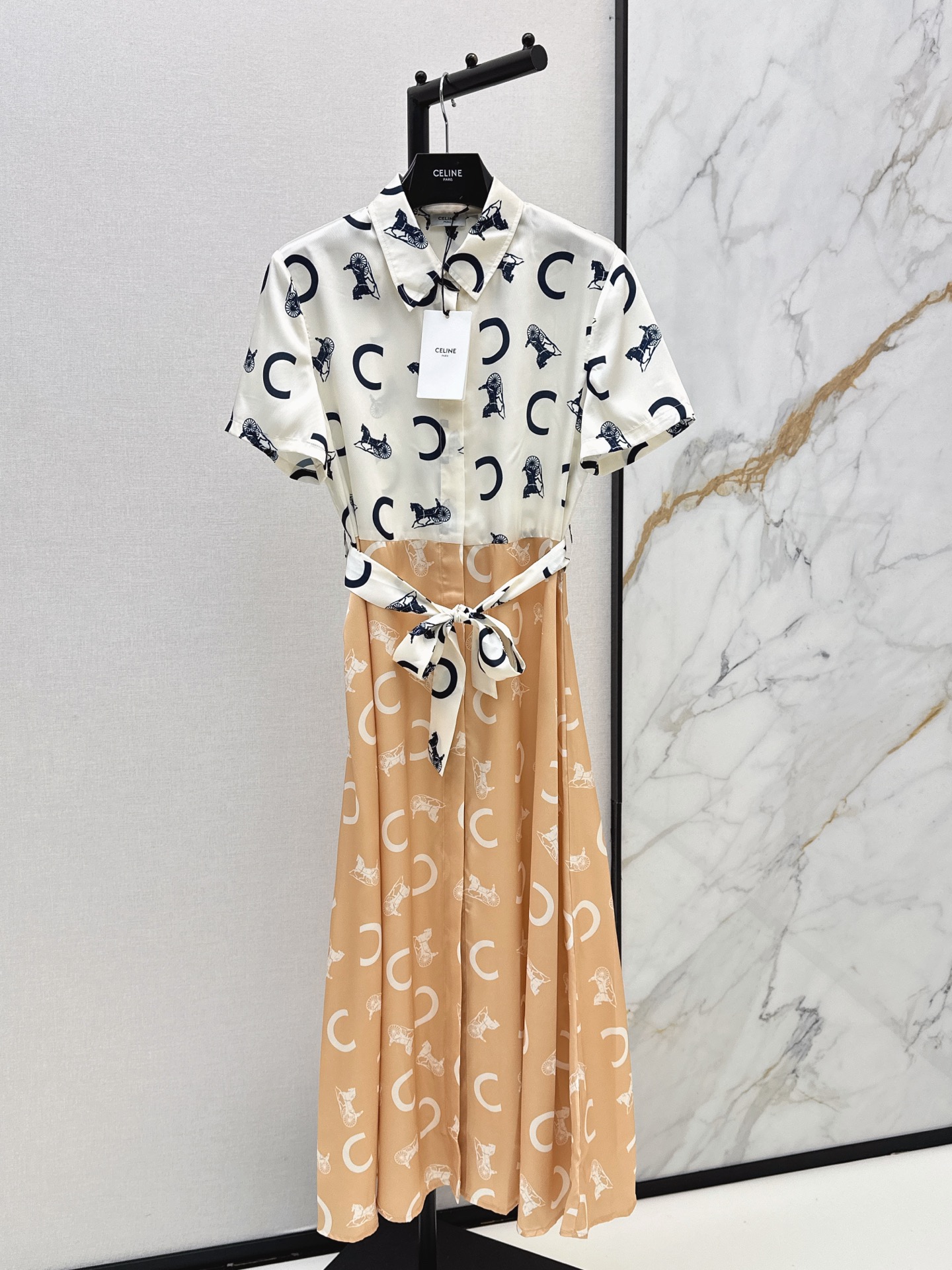 CD New Printed Patchwork Dress