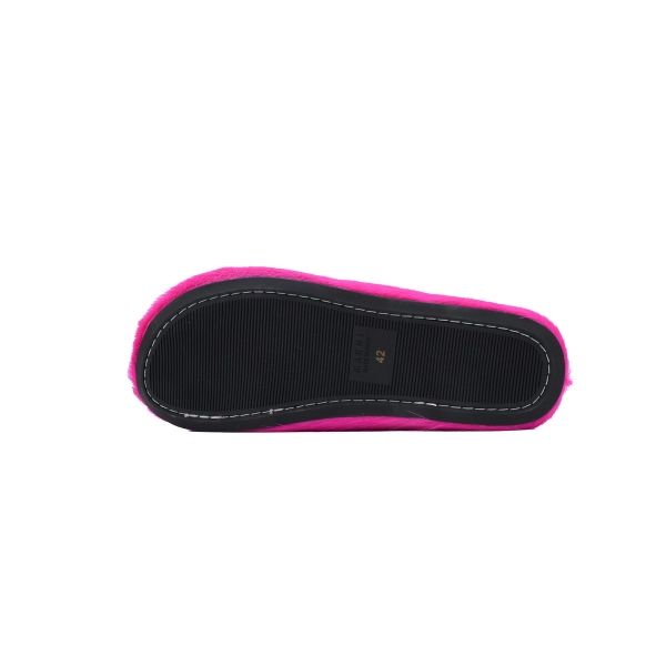 Marni Long-hair Calfskin Fussbett Sabot Rose Red
