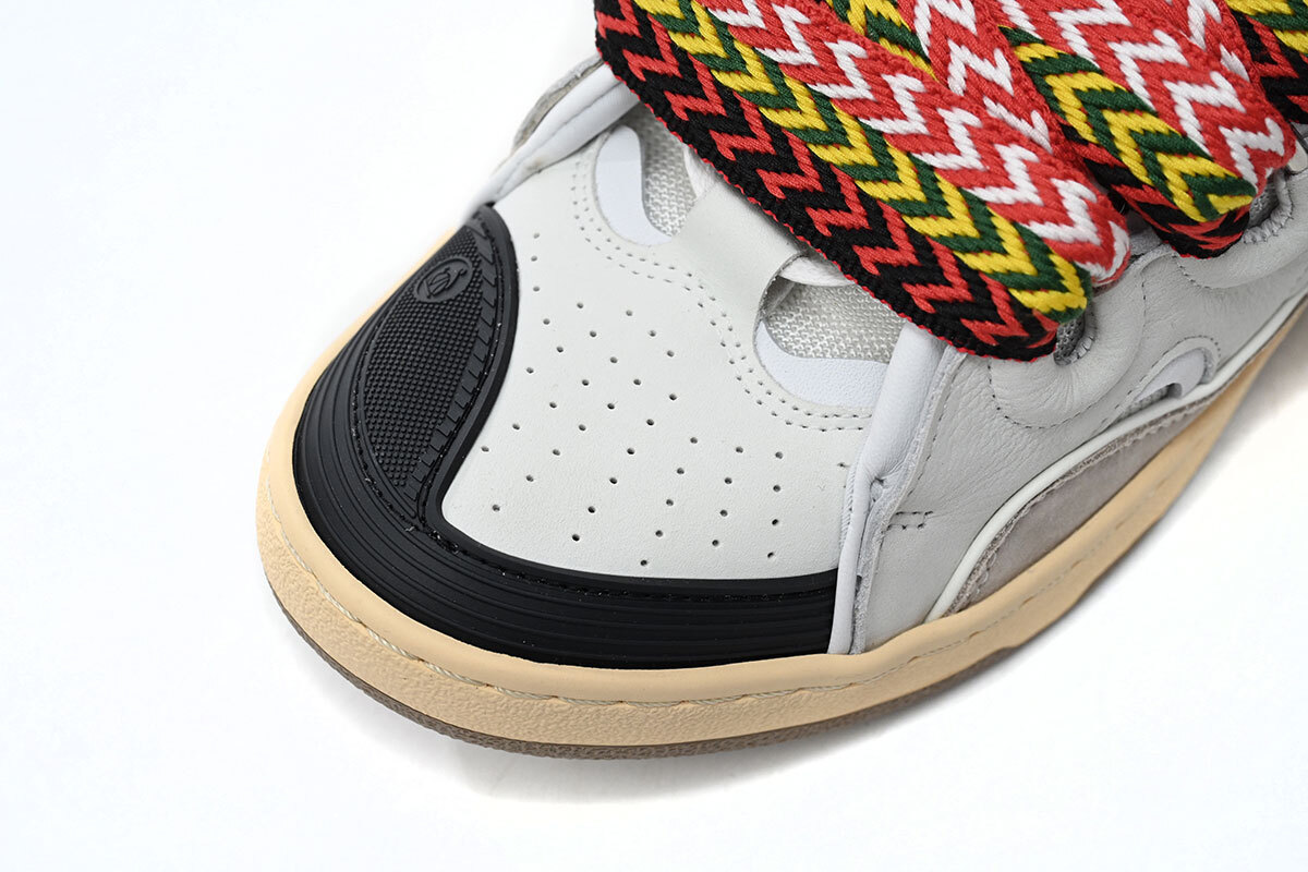 Lanvin Leather Curb White Black Gum