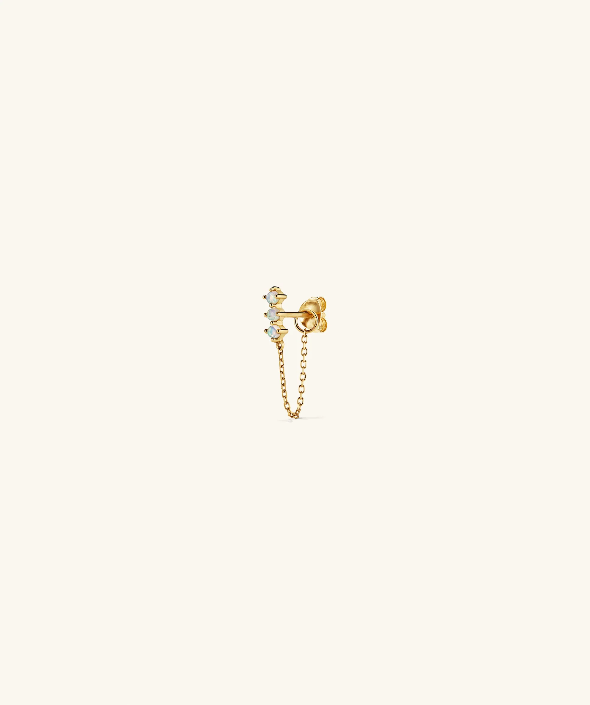Single Trio Chain Stud