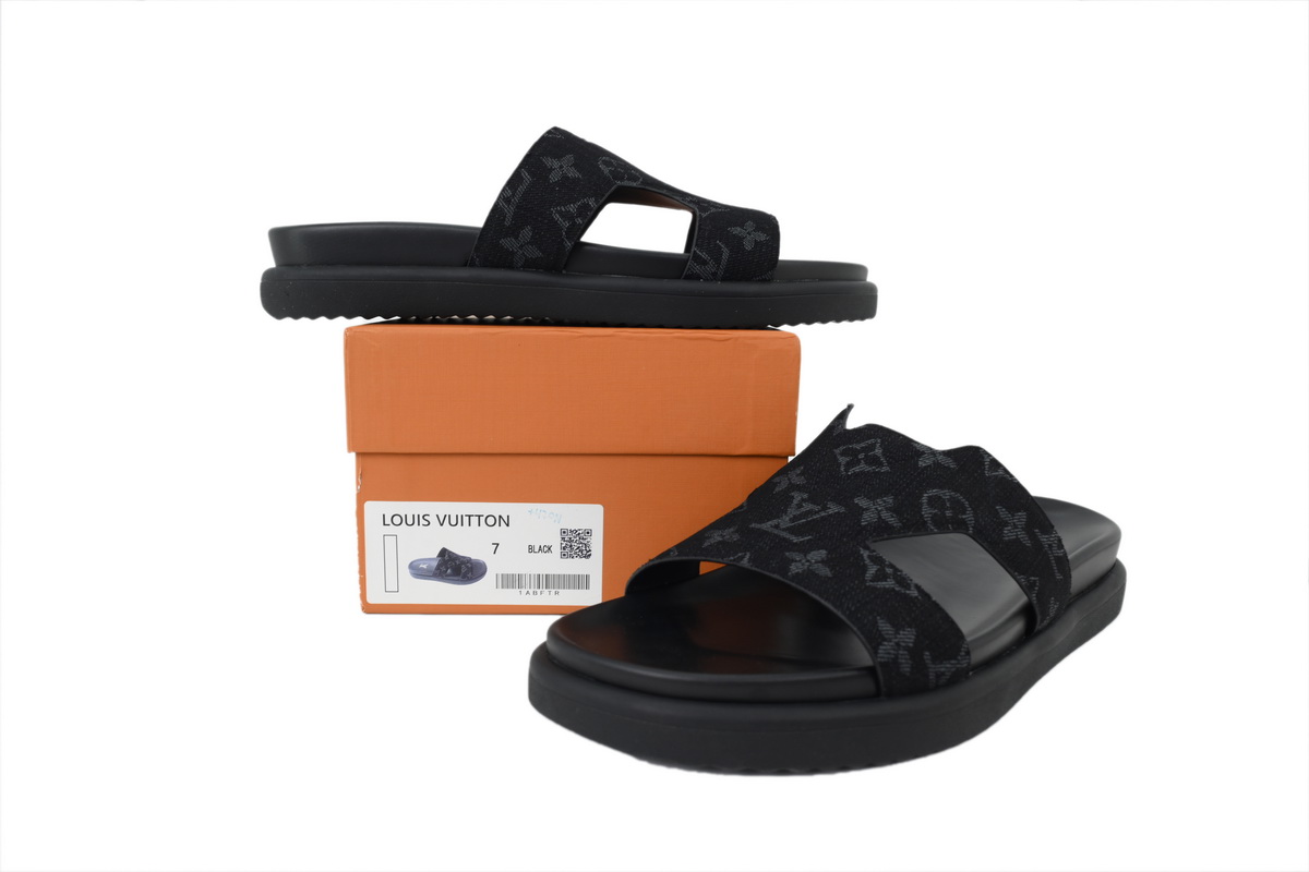 Pkkicks God Batch LOUIS VUITTON Oasis Mule Shoes Black
