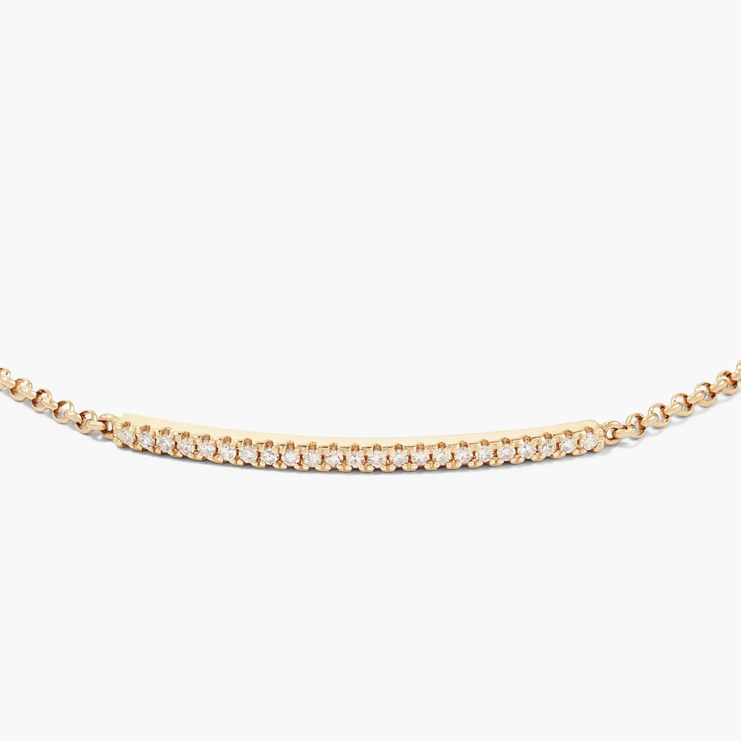 Pave Diamond Bar Bracelet