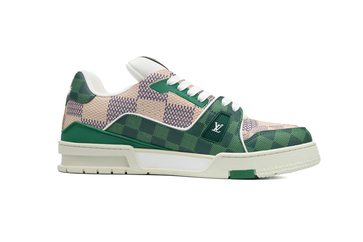 Pkkicks God Batch LOUIS VUITTON Trainer White Green