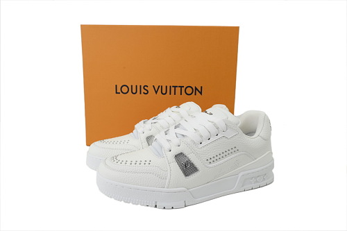 Pkkicks God Batch Louis Vuitton Sneakers White rivets (NFC)