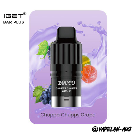 IGET BAR PLUS S3 POD 10000 Puffs - Chuppa Chupps Grape