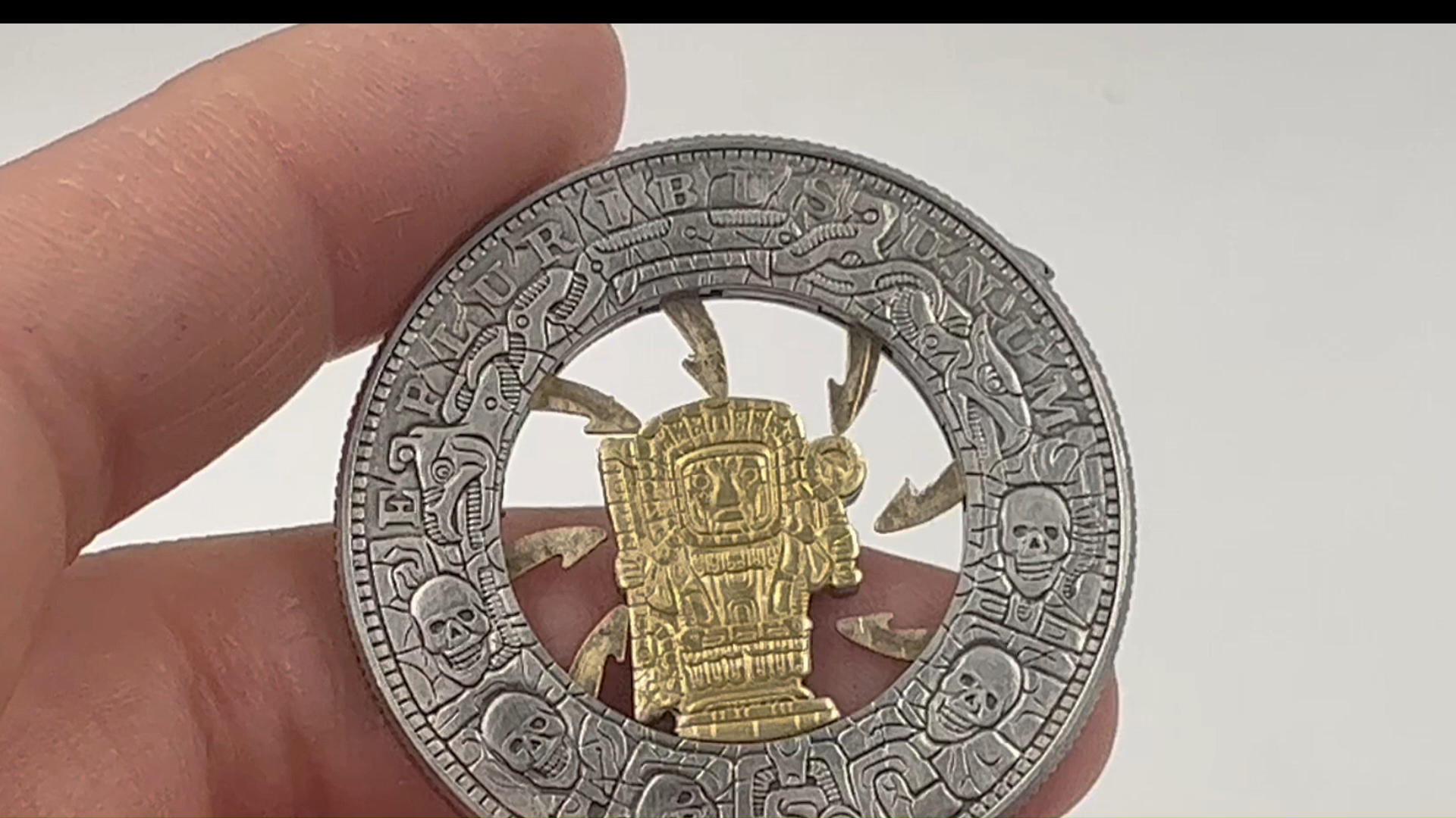 USA Movable Mechanical Coin 'Trap Coin' Roman Booteen Coin Hobo Nickel Morgan Dollar Amazing Art Collectible Creative Gift Handmade Commemoration Coin