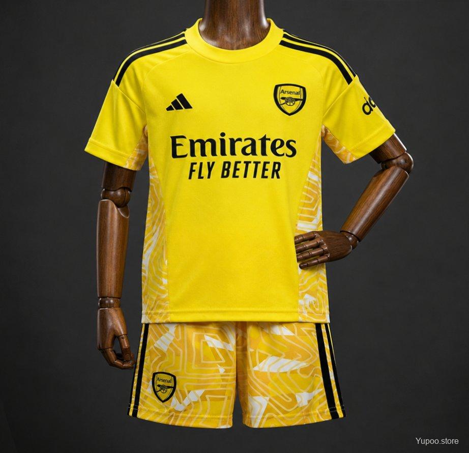 Arsenal Yellow Goalkeeper Kids Suit 26/27