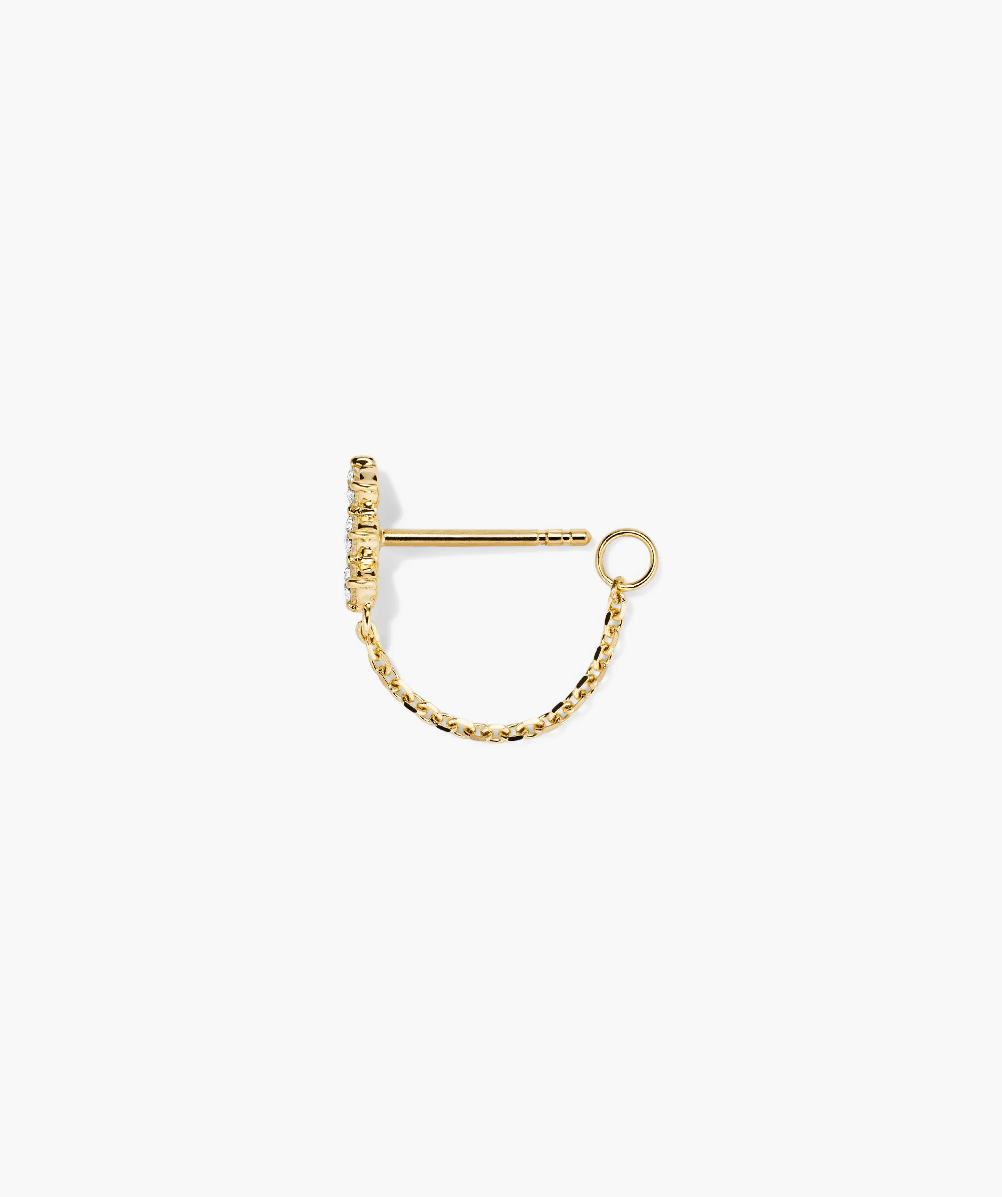 Single Trio Chain Stud