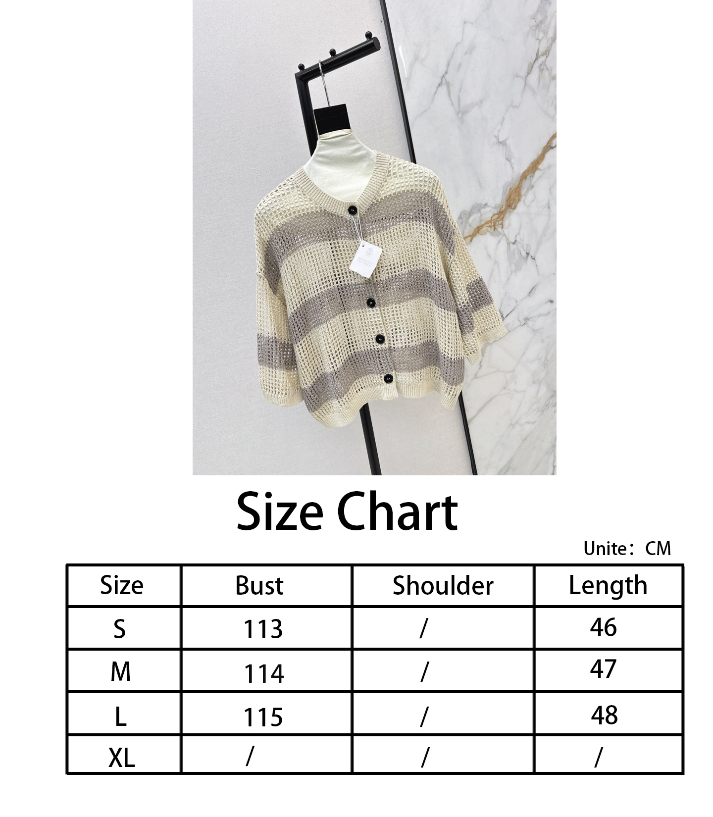 Brun NEW hollow cardigan