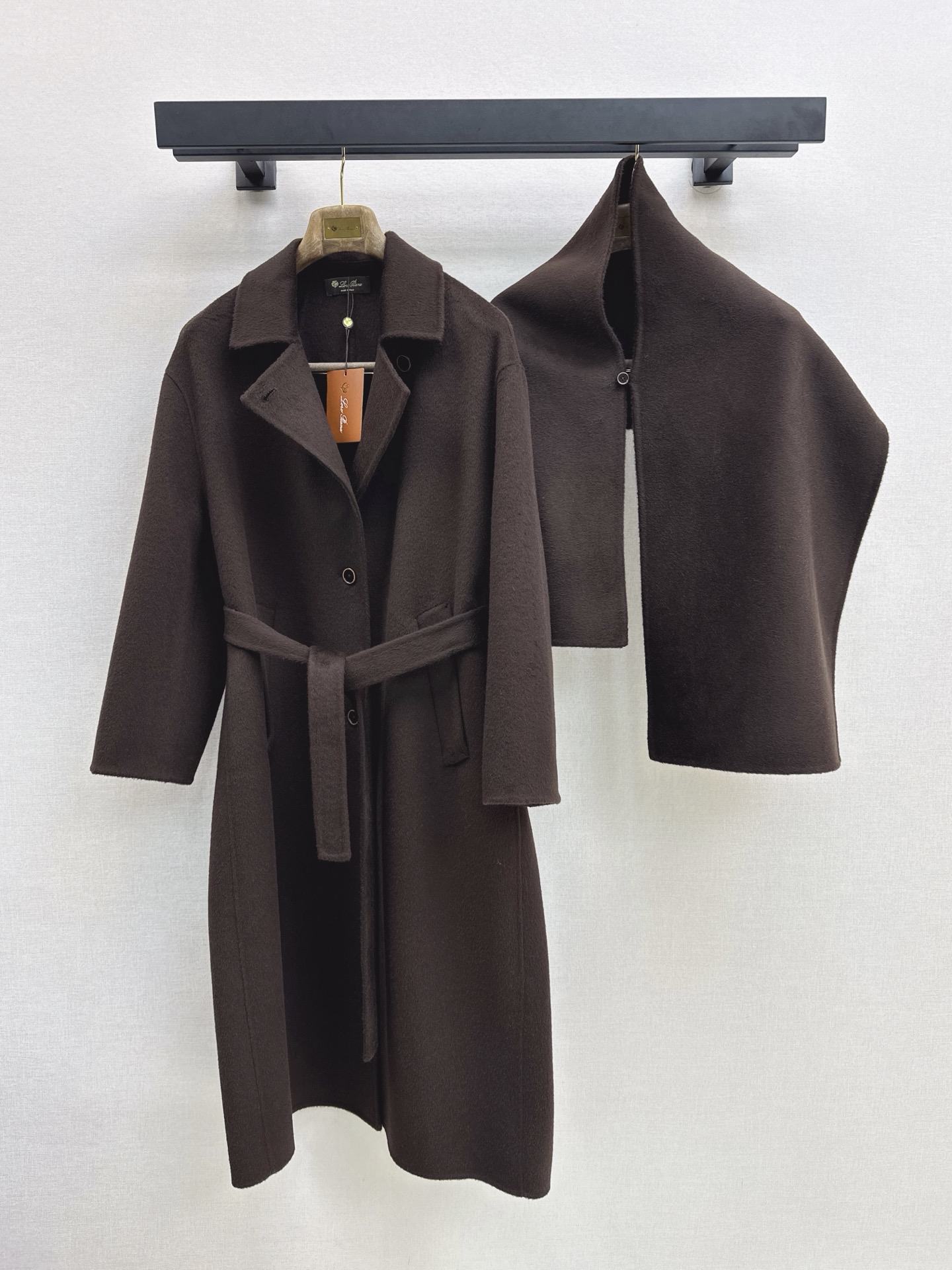 Loro New Detachable cape double-sided coat