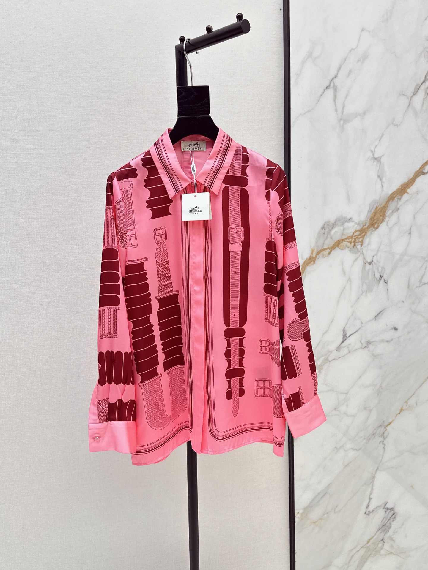Herm New printed silk shirt