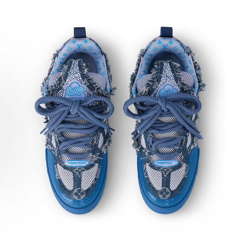 Pkkicks God Batch LOUIS VUITTON Blue Water Diamond