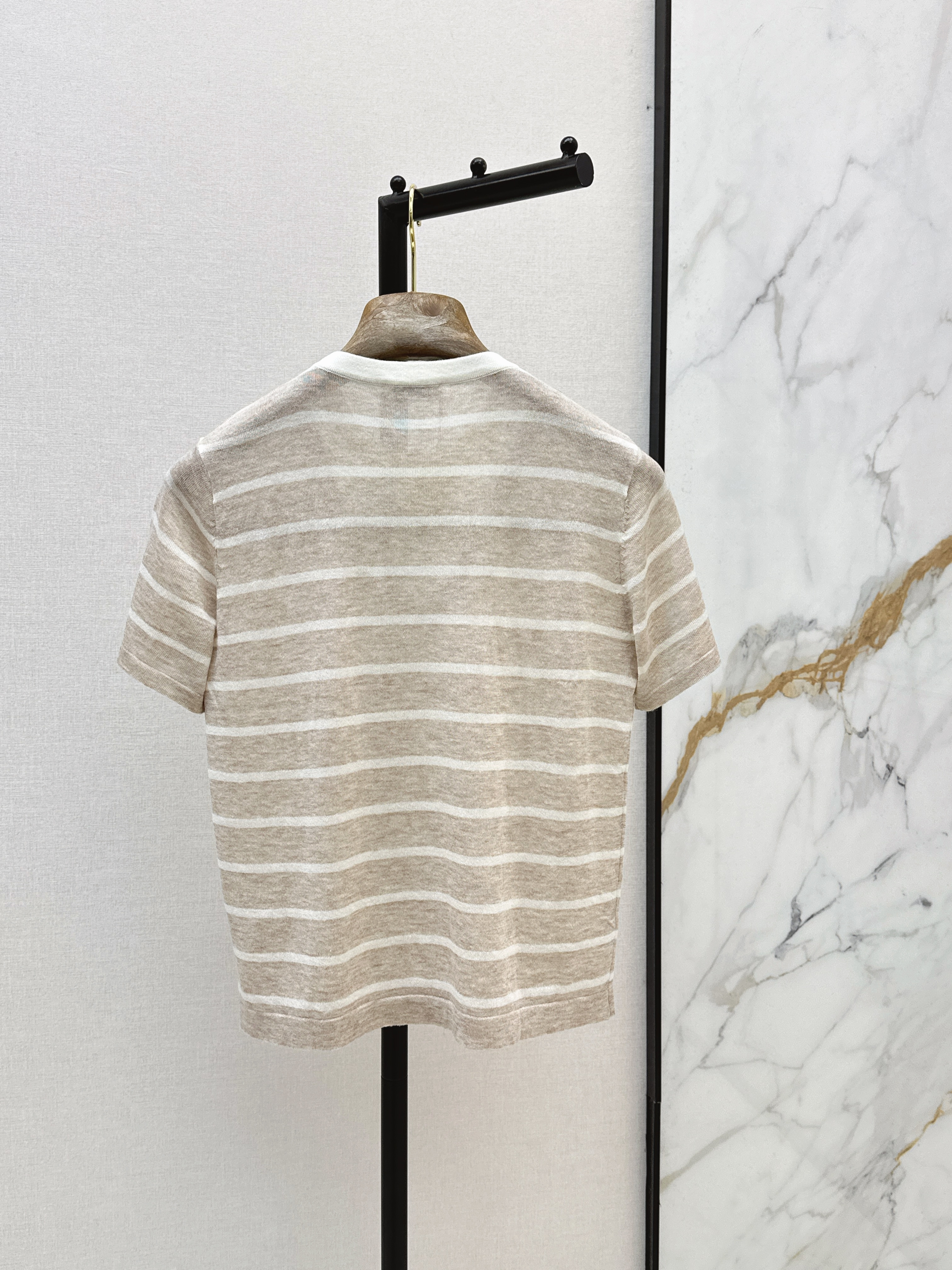 Brun New Fake two-piece knitted short sleeve