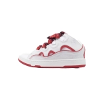 Lanvin Leather Curb White Red