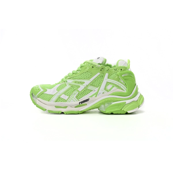 Balenciaga Runner White Green 677402 W3RBM 3590