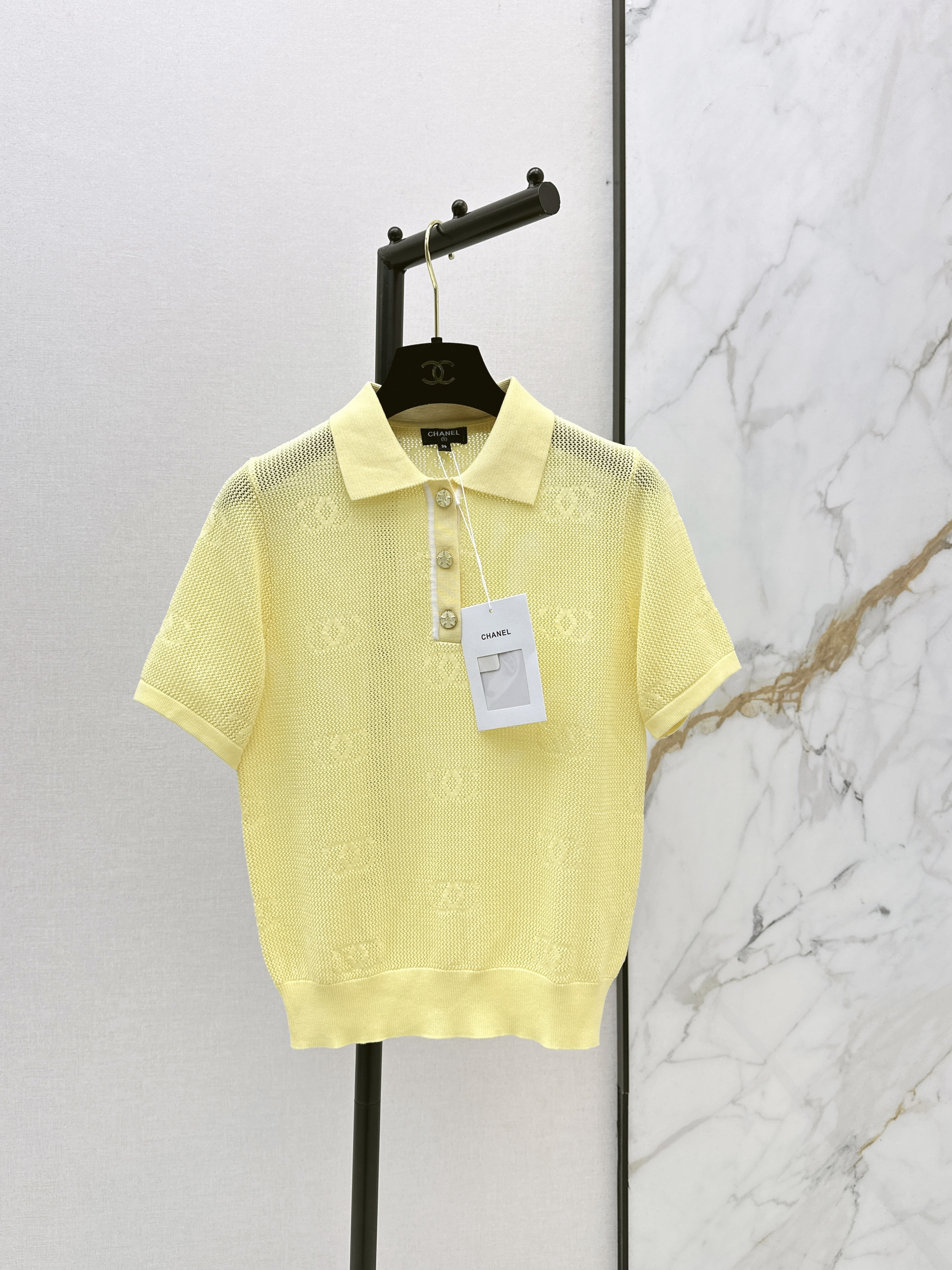Chan New knit hollow top