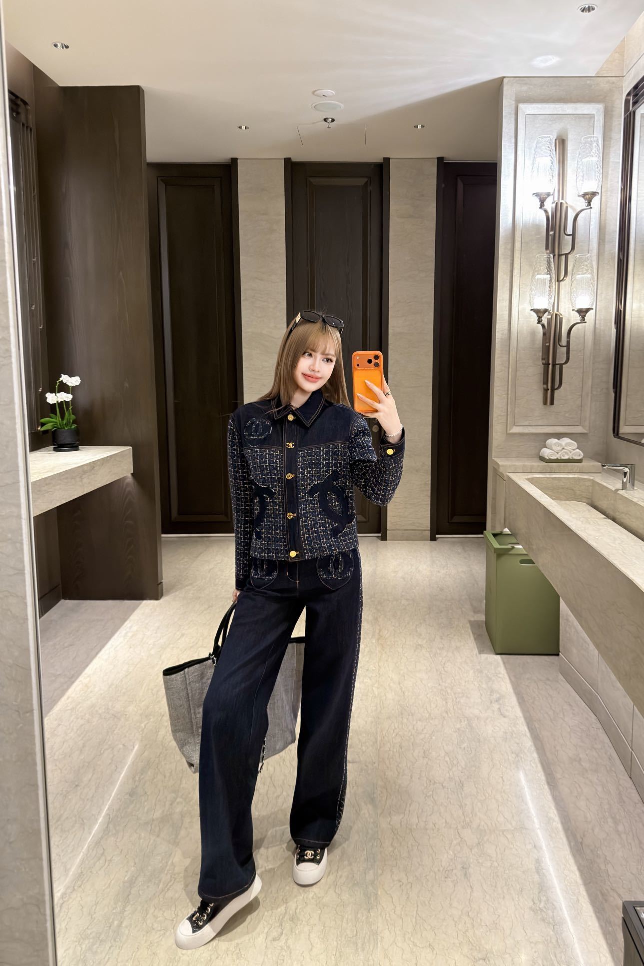 Chan New Woven denim jacket