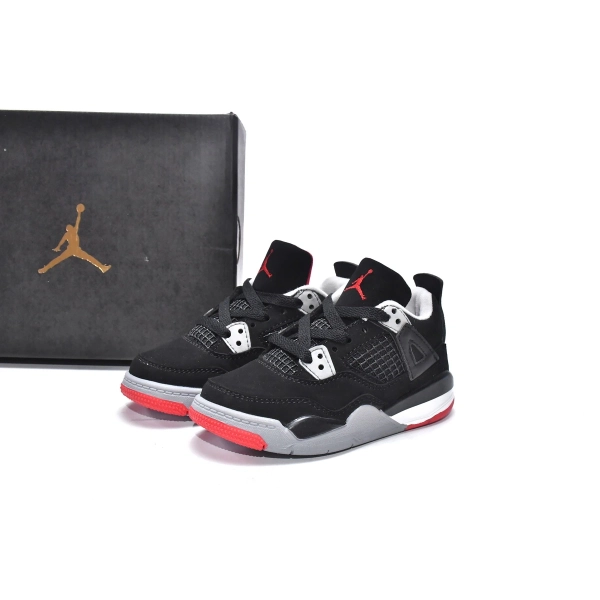 Jordan 4 Kids Shoes Retro Bred (2019) BQ7660-060