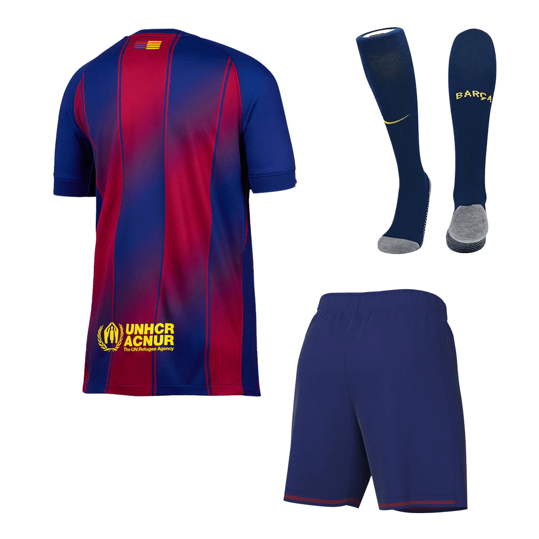 Barcelona Home Full Kit - Jersey+Shorts+Socks 2025/26