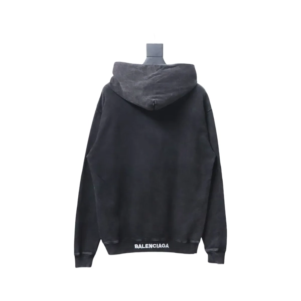 Balenciaga Clothes ‘I love’ Hoodie Black