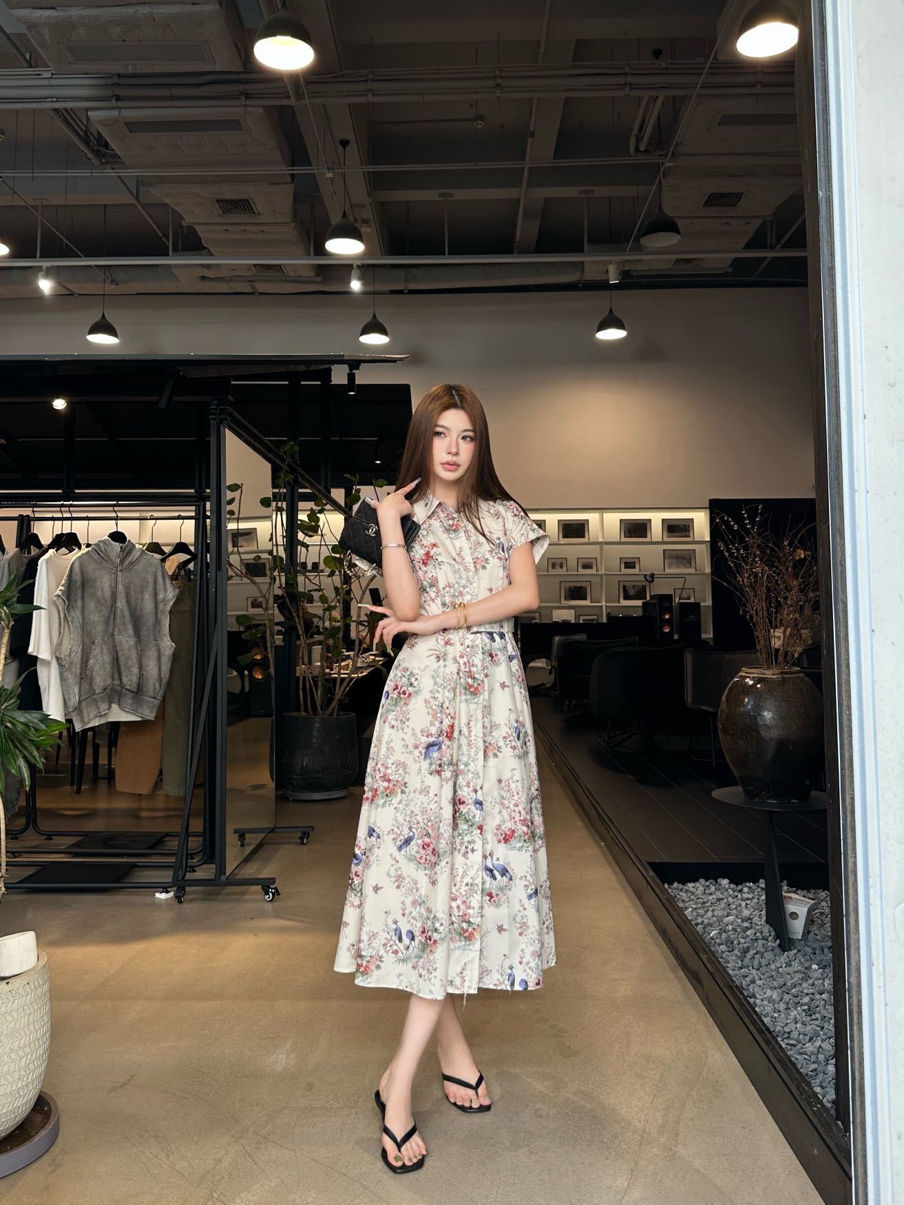 CD New floral print dress