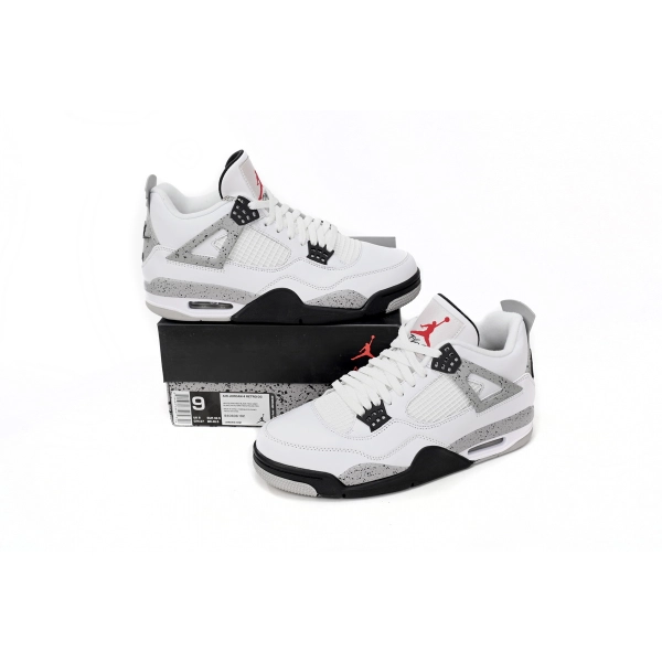 Air Jordan 4 Retro White Cement 840606-192(Best Quality）