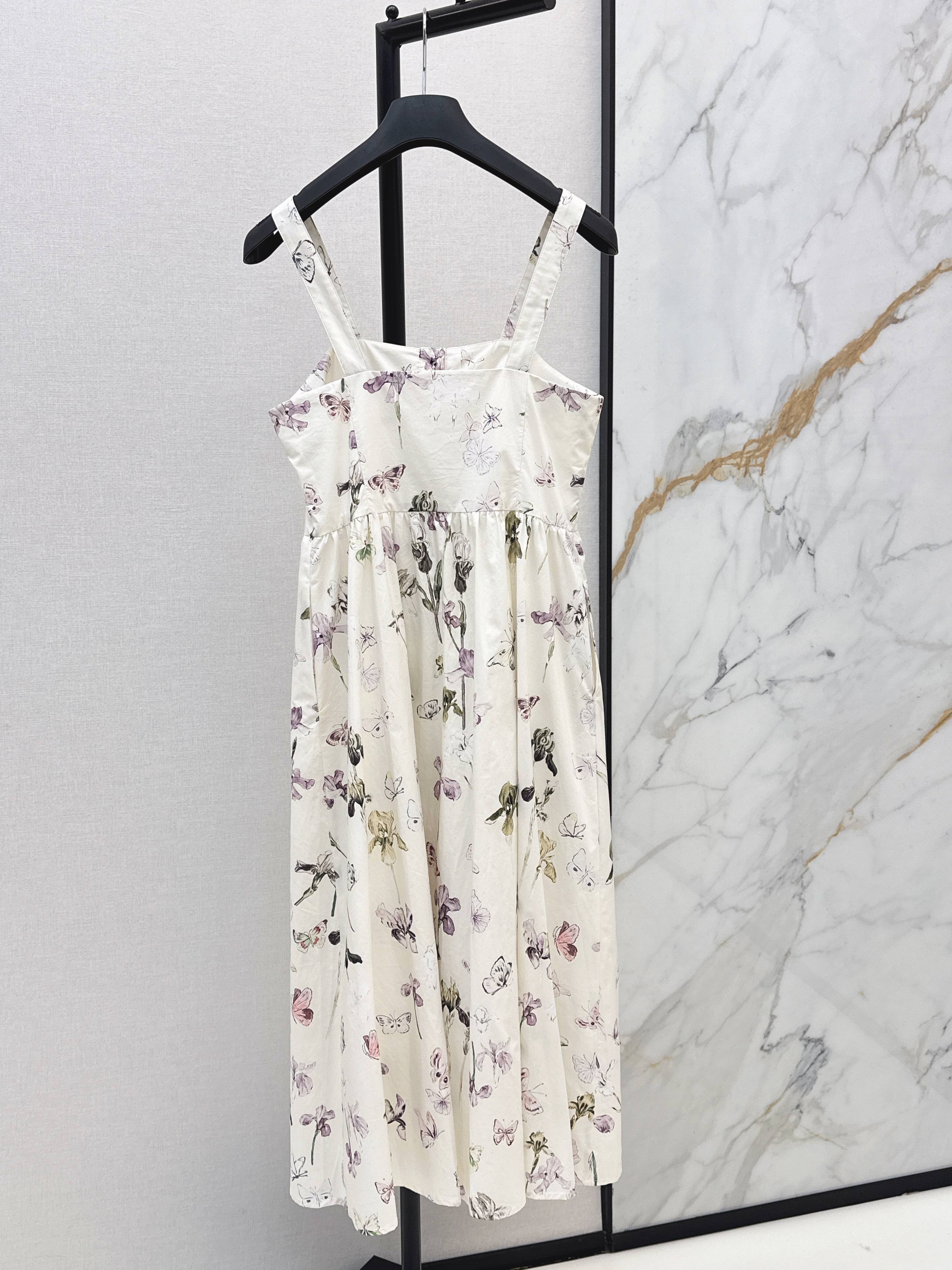 CD New Printed Spaghetti Strap Dress