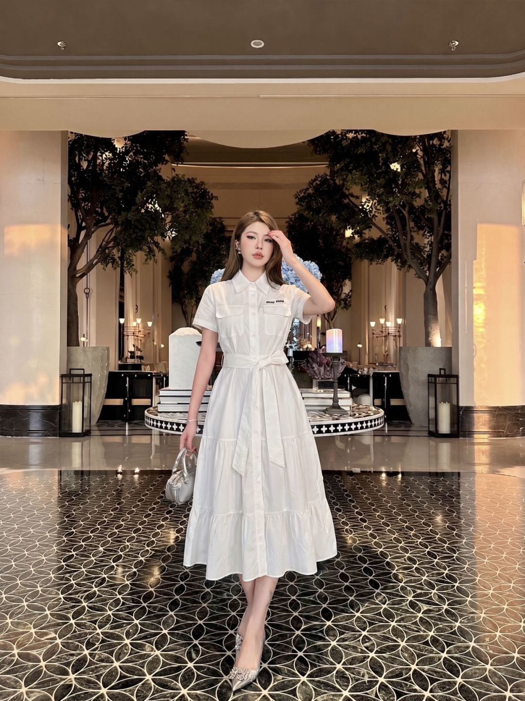 Miu New letter dress
