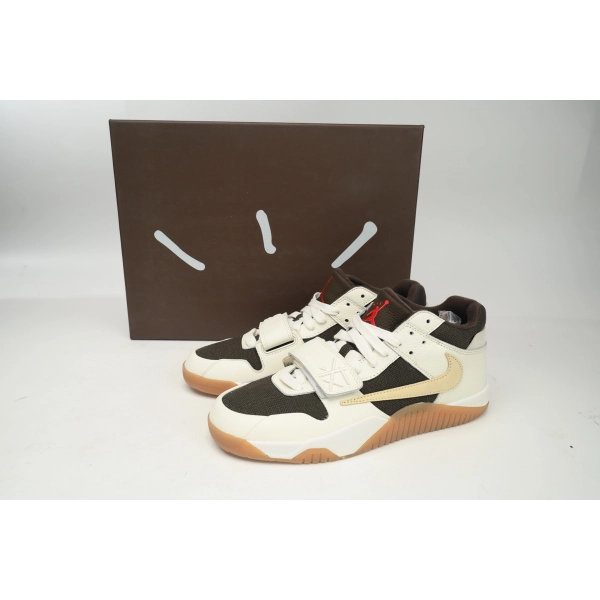 Travis Scott × Nike Jordan Jumpman Jack TR White Brown FZ8117-100