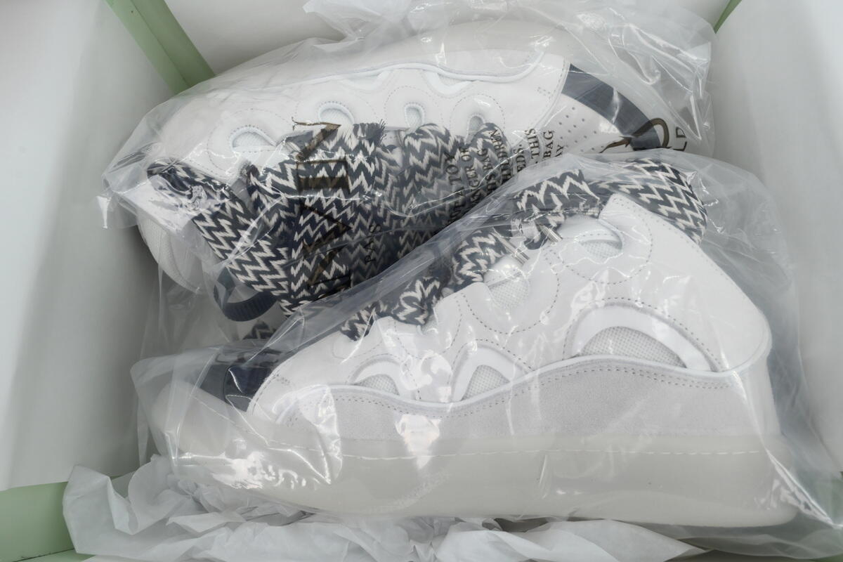 Lanvin Curb Sneakers Grey White Black