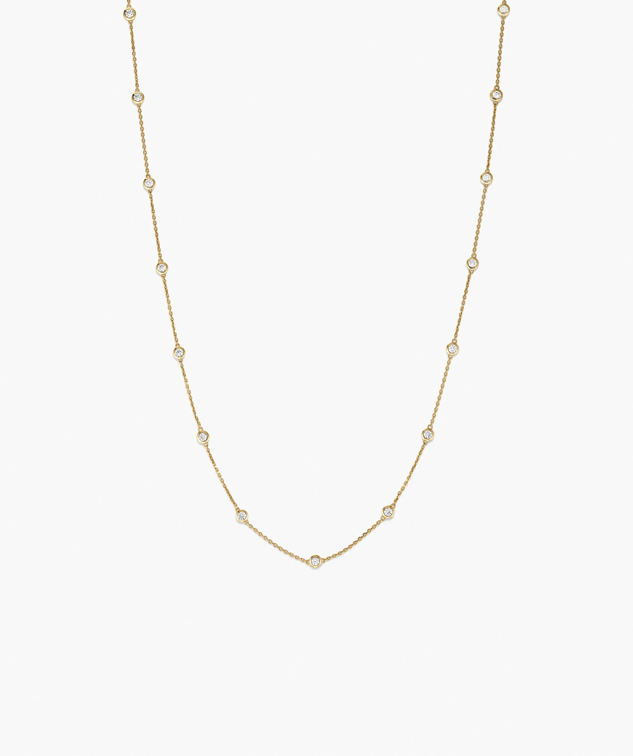Lab Grown Sapphire Orbit Necklace