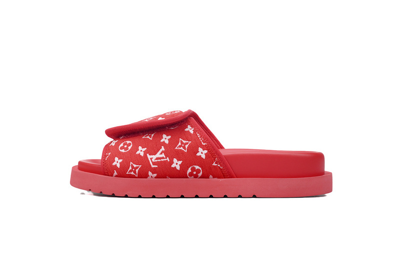Pkkicks God Batch LOUIS VUITTON Miami flocked red