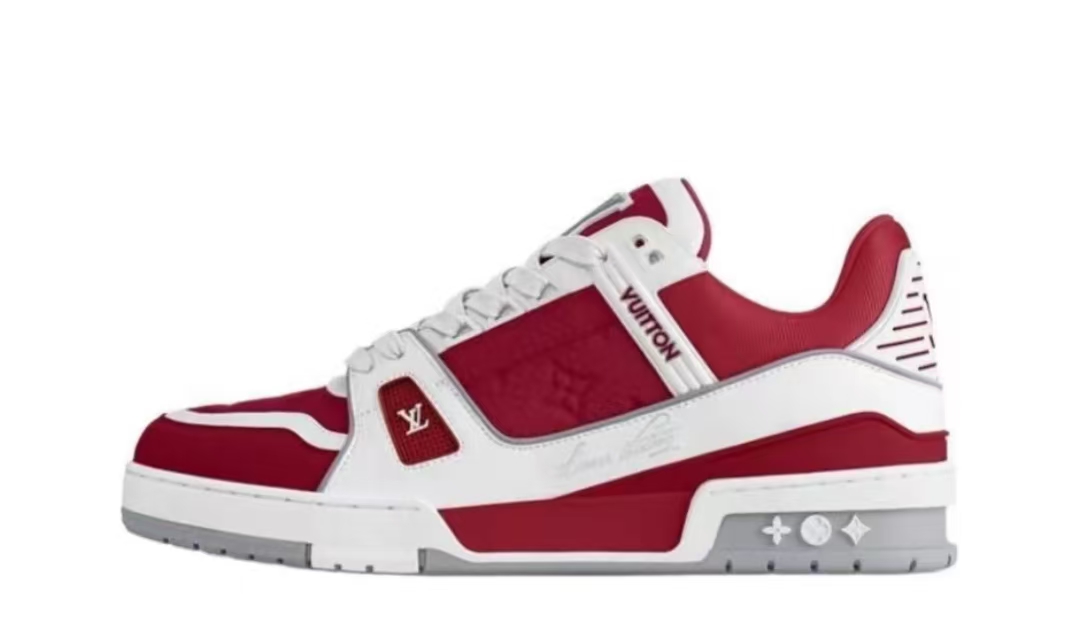 Pkkicks God Batch Louis Vuitton LV Trainer Sari Red