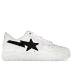 A Bathing Ape Bape Sta #2 White Patent
