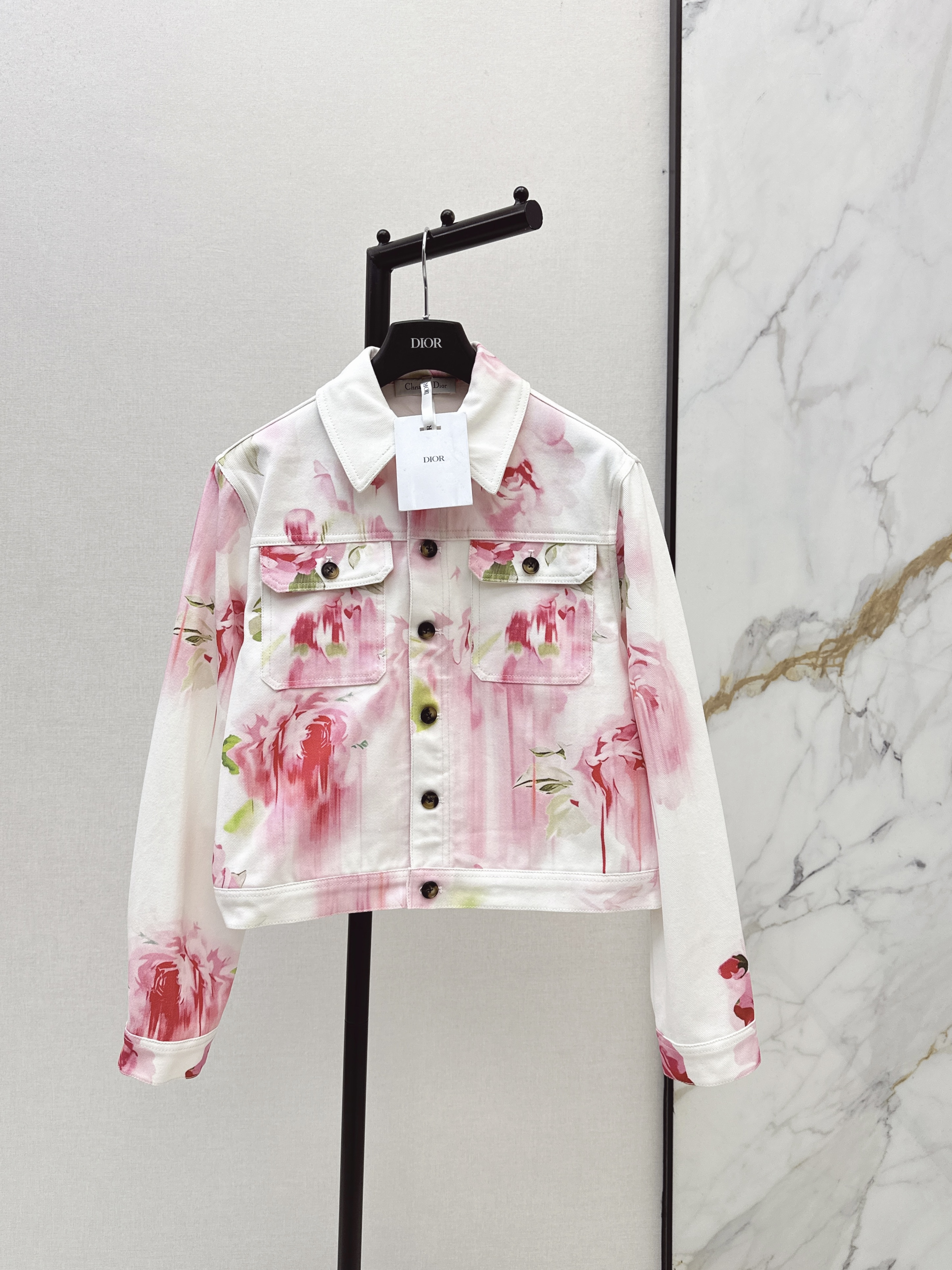 CD New floral denim jacket