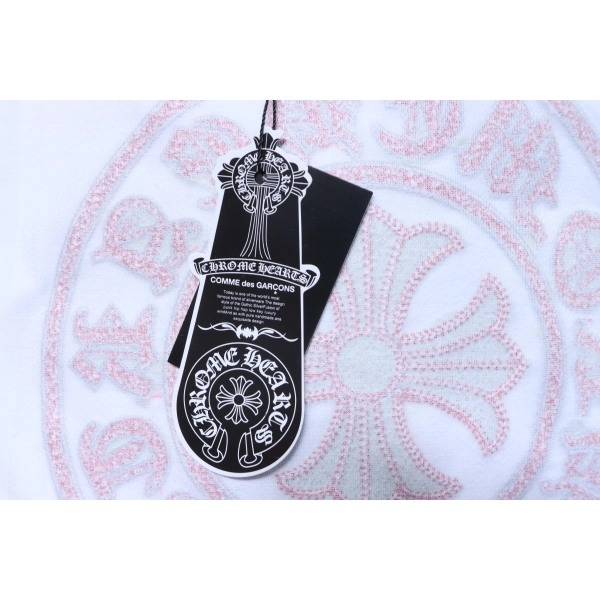 Chrome Hearts Heavyweight Sanskrit Scroll Embroidery Crew Neck T-Shirt white