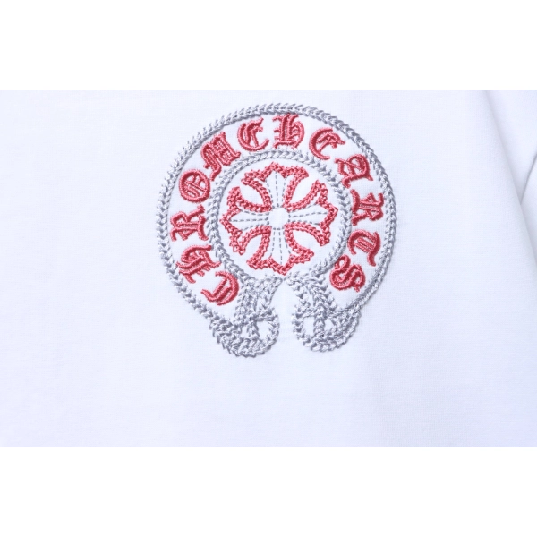 Chrome Hearts Heavyweight Sanskrit Scroll Embroidery Crew Neck T-Shirt white