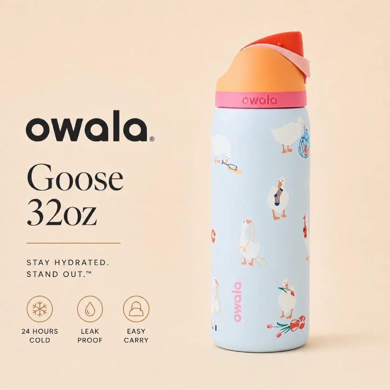 Owala FreeSip 32oz Limited Edition Water Bottle - The Goose