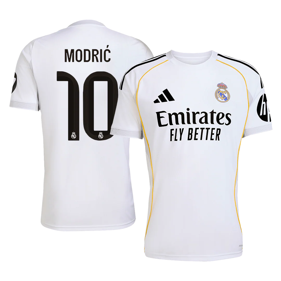 MODRIĆ #10 Real Madrid Home Soccer Jersey 2025/26