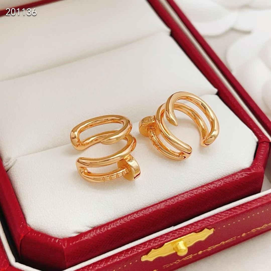 Cartier New Rose Gold Stud Earrings