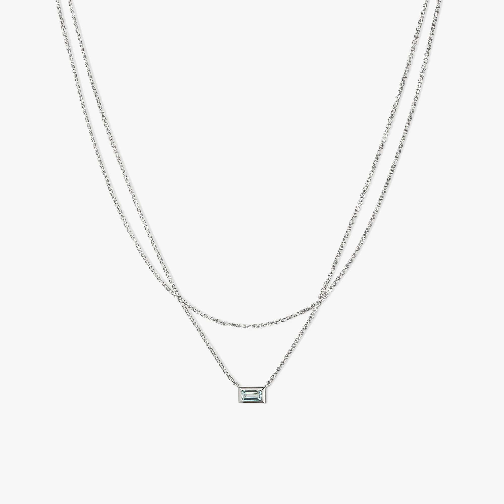 Layered Baguette Necklace